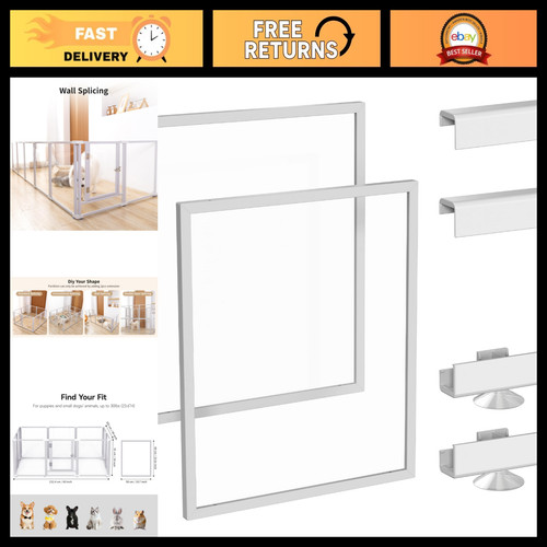 Clear acrylic dog playpen - acrylic,