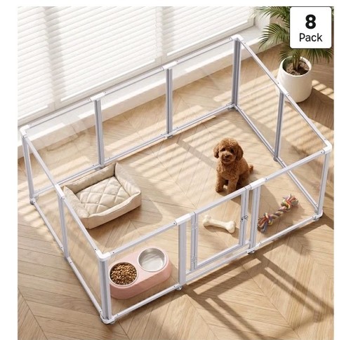 Clear acrylic dog - clear,