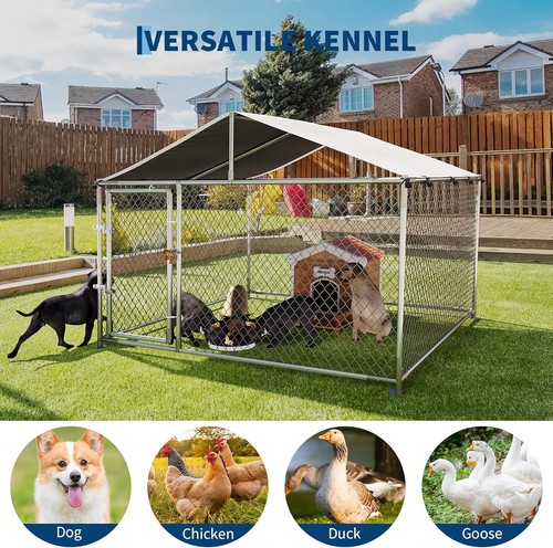 Large dog kennel outdoor with - outdoor,