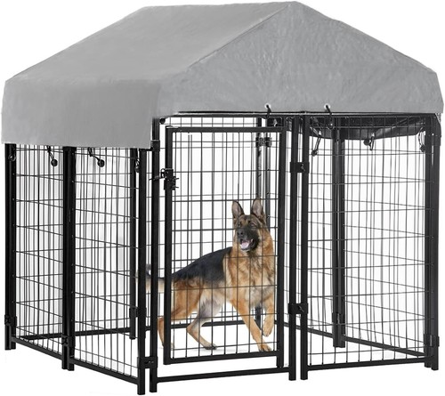Welded wire dog - dog, kennel