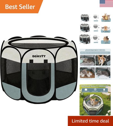 Compact portable pet - portable, playpen