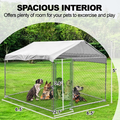 56ft dog kennel - with, roof