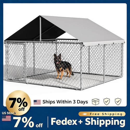 Large dog kennel outdoor - kennel, with
