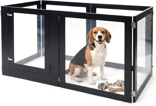Clear acrylic dog - clear,